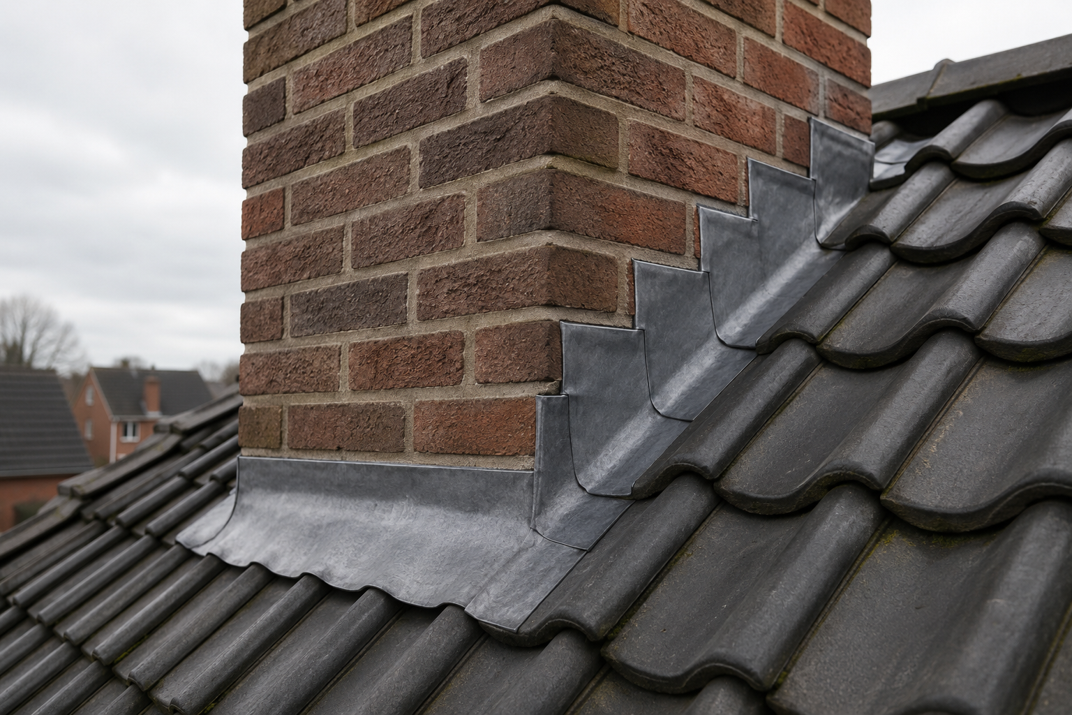 Lekkage rond schoorsteen opgelost
